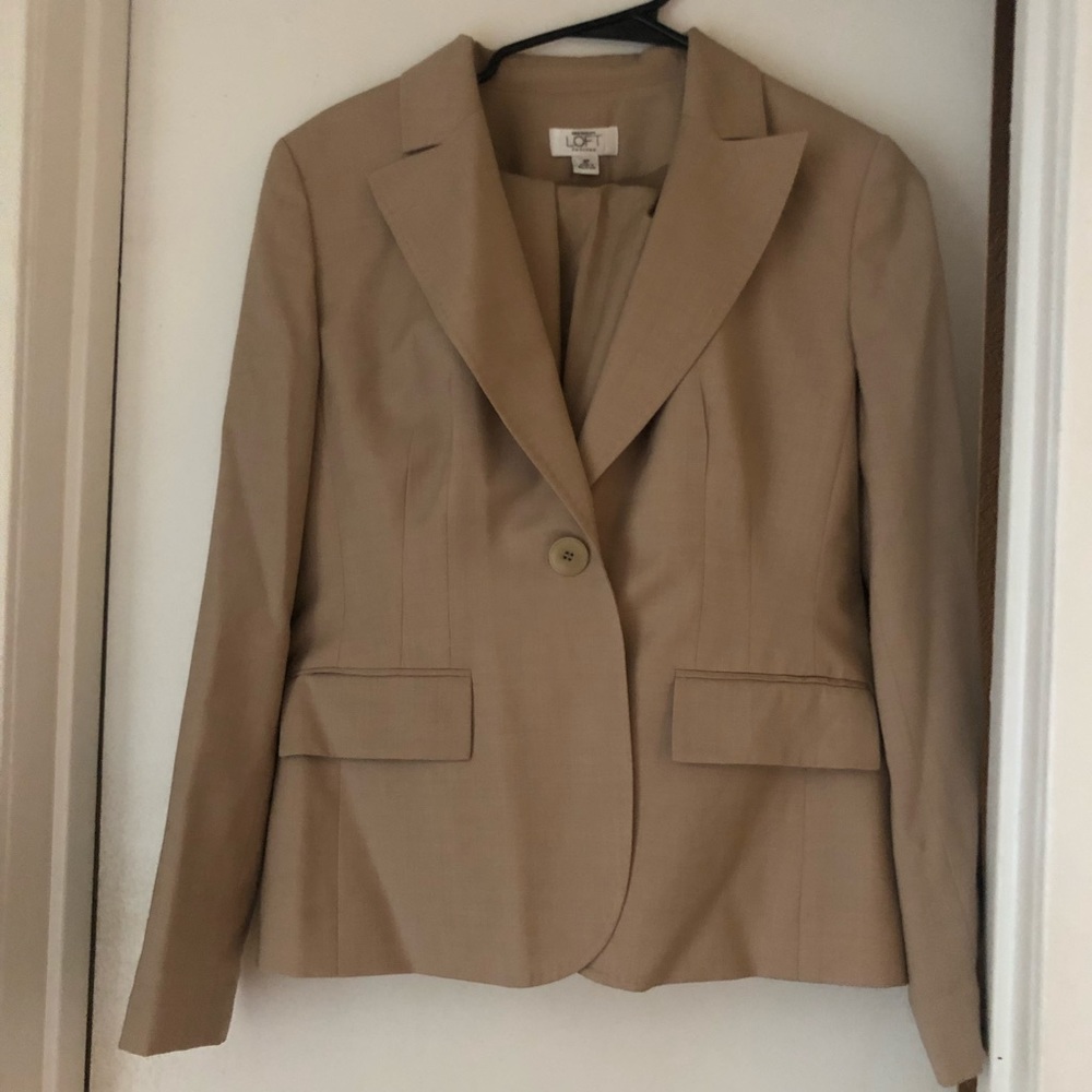 Ann Taylor Light Brown (Tan) Suit